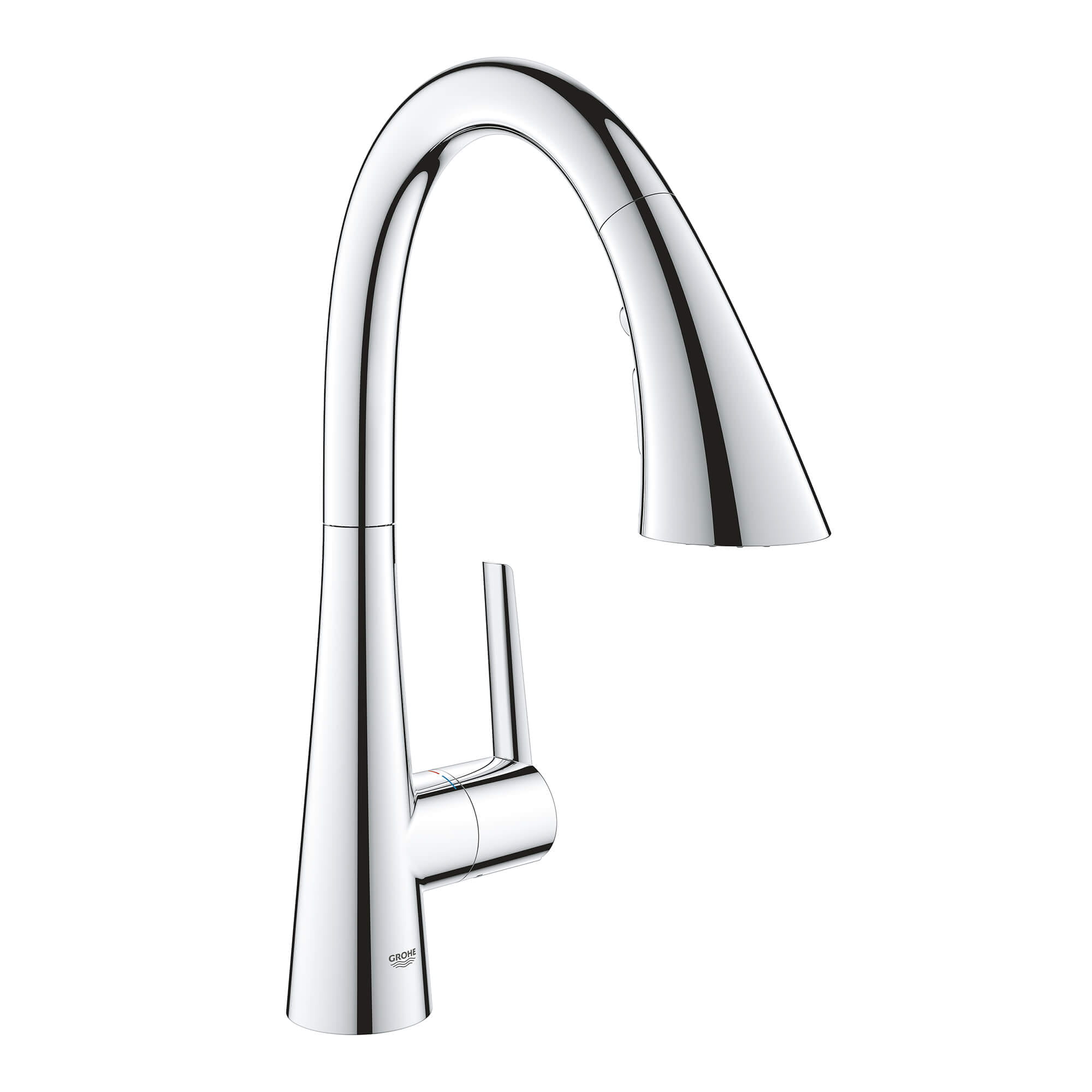 Single Handle Pull Down Triple Spray Bar Faucet  175 GPM GROHE CHROME